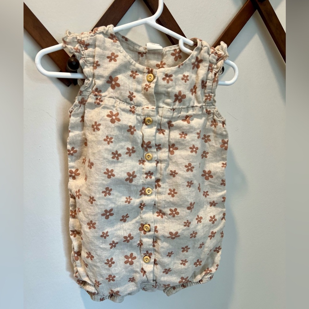H&M Floral Baby Romper toddler girl 18 months